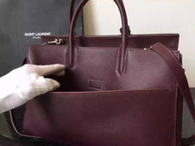 Load image into Gallery viewer, Yves Saint Laurent Medium Rive Gauche Bag In Burgundy Leather
