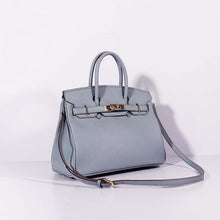 Load image into Gallery viewer, Hermes 30cm Birkin Bag Togo Leather With Strap Blue Lin Gold
