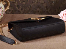 Load image into Gallery viewer, Yves Saint Laurent Small Monogramme Satchel Black Grain Textured Matelasse Leather
