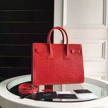 Load image into Gallery viewer, Yves Saint Laurent Small Sac De Jour Croc Embossed Red Bag
