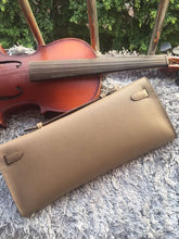 Load image into Gallery viewer, Hermes Etain Handcrafted Kelly Cut Clutch
