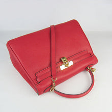Load image into Gallery viewer, Hermes Kelly 32cm Togo Leather Handbag Red/Golden
