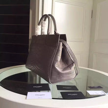 Load image into Gallery viewer, Yves Saint Laurent Medium Rive Gauche Bag In Grey Crocodile Leather
