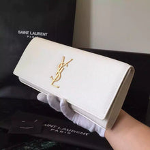 Load image into Gallery viewer, Yves Saint Laurent White Classic Monogramme Clutch
