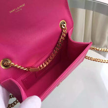 Load image into Gallery viewer, Yves Saint Laurent Small Monogram Satchel Bag In Rosy Leather
