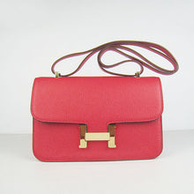 Load image into Gallery viewer, Hermes Calf Leather Message Bag H020 Red Golden
