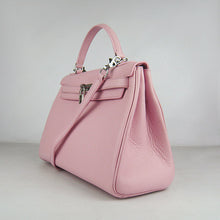 Load image into Gallery viewer, Hermes Kelly 32cm Togo Leather Handbag 6108 Pink Silver
