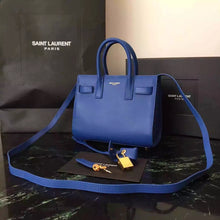 Load image into Gallery viewer, Yves Saint Laurent Nano Sac De Jour Bag In Blue Leather
