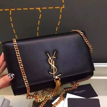 Load image into Gallery viewer, Yves Saint Laurent Medium Monogramme Tassel Bag In Black Calfskin
