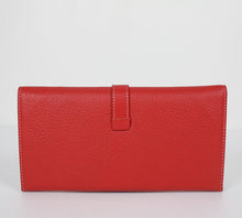 Load image into Gallery viewer, Hermes Wallet H2035 Wallet Lambskin Red
