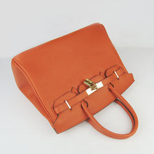 Load image into Gallery viewer, Hermes Birkin 30cm Togo Leather Handbags Orange Golden
