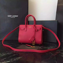 Load image into Gallery viewer, Yves Saint Laurent Nano Sac De Jour Bag In Red Leather
