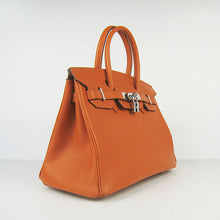 Load image into Gallery viewer, Hermes Birkin 30cm Togo Leather Handbags Orange Silver
