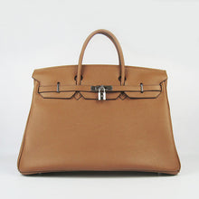 Load image into Gallery viewer, Hermes Birkin 35cm Togo Leather Handbags 6099 Light Coffee Silve
