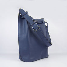 Load image into Gallery viewer, Hermes Nappa Leather Shoulder Bag H2804 dark blue Silver
