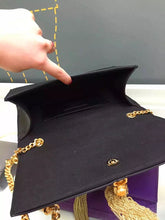 Load image into Gallery viewer, Yves Saint Laurent Medium Monogramme Tassel Bag In Black Calfskin
