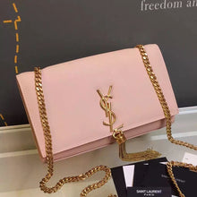 Load image into Gallery viewer, Yves Saint Laurent Medium Monogramme Tassel Bag In Nude Calfskin
