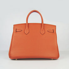 Load image into Gallery viewer, Hermes Birkin 30cm Togo Leather Handbags Orange Golden
