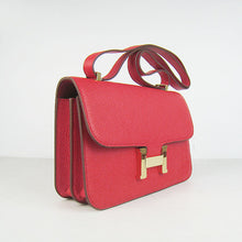 Load image into Gallery viewer, Hermes Calf Leather Message Bag H020 Red Golden
