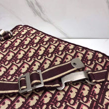 Load image into Gallery viewer, Dior Backpack In Burgundy Oblique Embroidered Canvas
