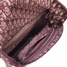 Load image into Gallery viewer, Dior Backpack In Burgundy Oblique Embroidered Canvas
