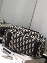 Load image into Gallery viewer, Dior Diortravel Backpack In Blue Oblique Technical Canvas
