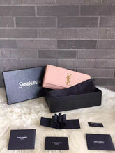 Load image into Gallery viewer, Yves Saint Laurent Pink Classic Monogramme Clutch Bag

