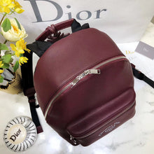 Load image into Gallery viewer, Dior Rider Rucksack Backpack In Burgundy Calfskin

