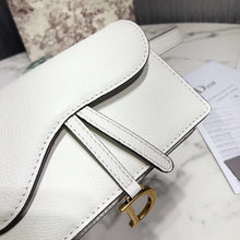 Load image into Gallery viewer, Dior White Calfskin Saddle Belt Bag
