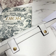 Load image into Gallery viewer, Dior White Calfskin Saddle Belt Bag
