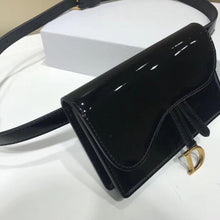 Load image into Gallery viewer, Dior Saddle Belt Bag In Black Patent Leather
