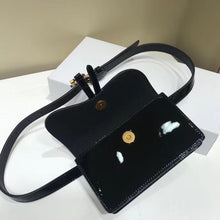 Load image into Gallery viewer, Dior Saddle Belt Bag In Black Patent Leather
