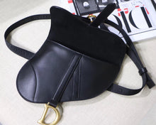 Load image into Gallery viewer, Dior Saddle Belt Bag In Black Smooth Calfskin
