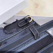 Load image into Gallery viewer, Dior Saddle Pouch Belt Bag In Blue Camouflage Canvas
