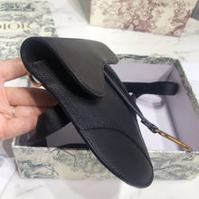 Load image into Gallery viewer, Dior Saddle Belt Bag In Black Grained Calfskin
