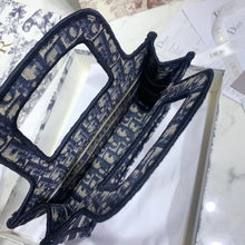 Load image into Gallery viewer, Dior Mini Book Tote Bag In Blue Oblique Canvas
