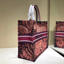 Load image into Gallery viewer, Dior Book Tote Bag In Fuchsia Animals Embroidered Canvas
