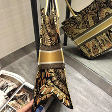 Load image into Gallery viewer, Dior Book Tote Bag In Yellow Animals Embroidered Canvas
