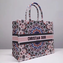 Load image into Gallery viewer, Dior Book Tote Bag Embroidered KaleiDiorscopic
