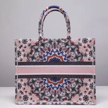 Load image into Gallery viewer, Dior Book Tote Bag Embroidered KaleiDiorscopic

