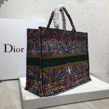 Load image into Gallery viewer, Dior Butterfly Book Tote In Multicolor Embroidered Canvas
