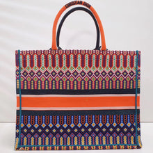 Load image into Gallery viewer, Dior Book Tote In Multi-coloured Embroidered Canvas
