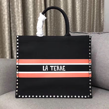 Load image into Gallery viewer, Dior Book Tote In Multicolor Earth Element Hand-painted
