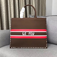 Load image into Gallery viewer, Dior Book Tote In Multicolor Fire Element Hand-painted
