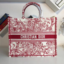 Load image into Gallery viewer, Dior Book Tote Bag In Hydrangea Flowers Embroidered Canvas
