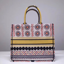 Load image into Gallery viewer, Dior Book Tote Bag In Multicolored Geometric Motif Canvas
