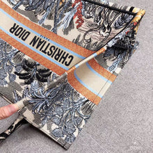 Load image into Gallery viewer, Dior Book Tote Bag In Denim Blue Toile De Jouy Tropicalia

