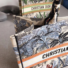 Load image into Gallery viewer, Dior Book Tote Bag In Denim Blue Toile De Jouy Tropicalia
