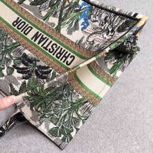 Load image into Gallery viewer, Dior Book Tote Bag In Green Toile De Jouy Tropicalia
