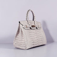 Load image into Gallery viewer, Hermes Birkin 35cm Crocodile Leather Handbag Himalaya Gold
